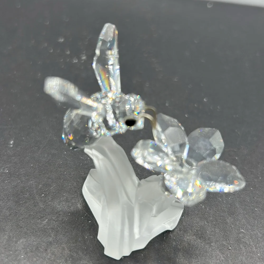 Swarvoski Silver Crystal Honey Bee on Flower. Excellent condition. - Picture 5 of 5